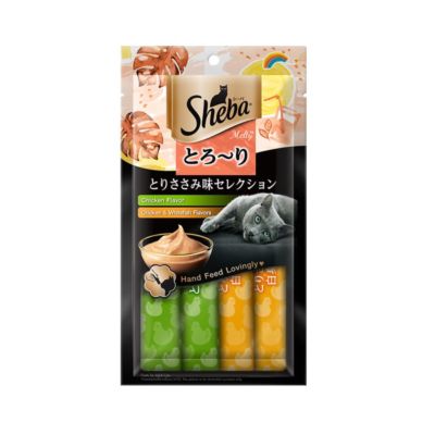 Sheba Melty Chicken & Whitefish Snack Kucing 4 sticks x 12 gram