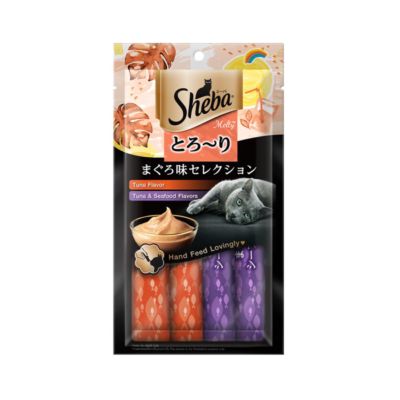 Sheba Melty Tuna & Seafood Adult Snack Kucing