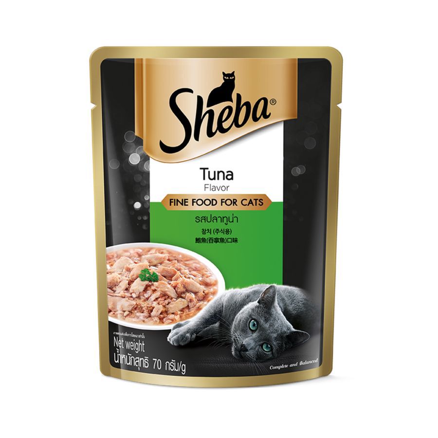 Sheba Tuna Premium Adult Makanan Kucing Basah Pouch 70gram