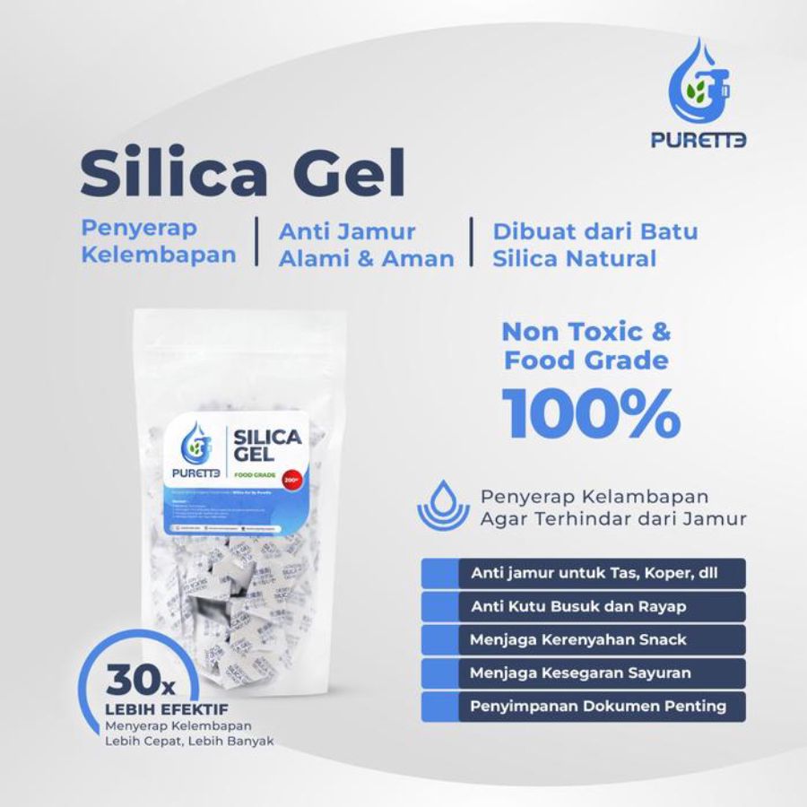 Purette Silica Gel Natural Anti Lembab 1box