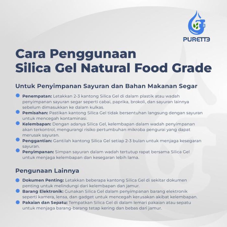 Purette Silica Gel Natural Anti Lembab 1box