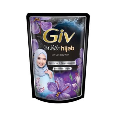 Giv White Hijab Saffron & Niacinamide Body Wash Refill