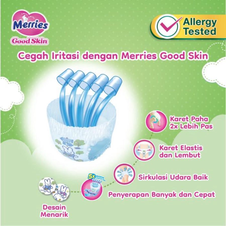 Merries Good Skin Pants Diapers XL44 1pcs
