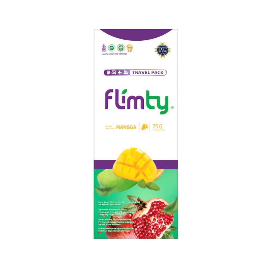 Flimty Mango Minuman Tinggi Serat 5sachets