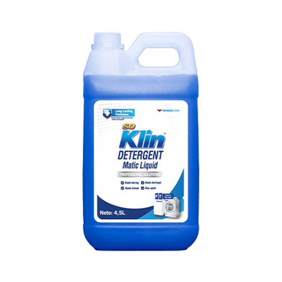 SoKlin Detergent Matic Liquid Professional Solutions Front & Top 4500ml