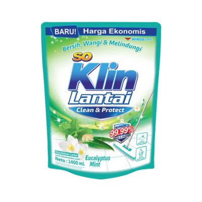 SoKlin Lantai Eucalyptus Mint Pembersih Lantai Pouch