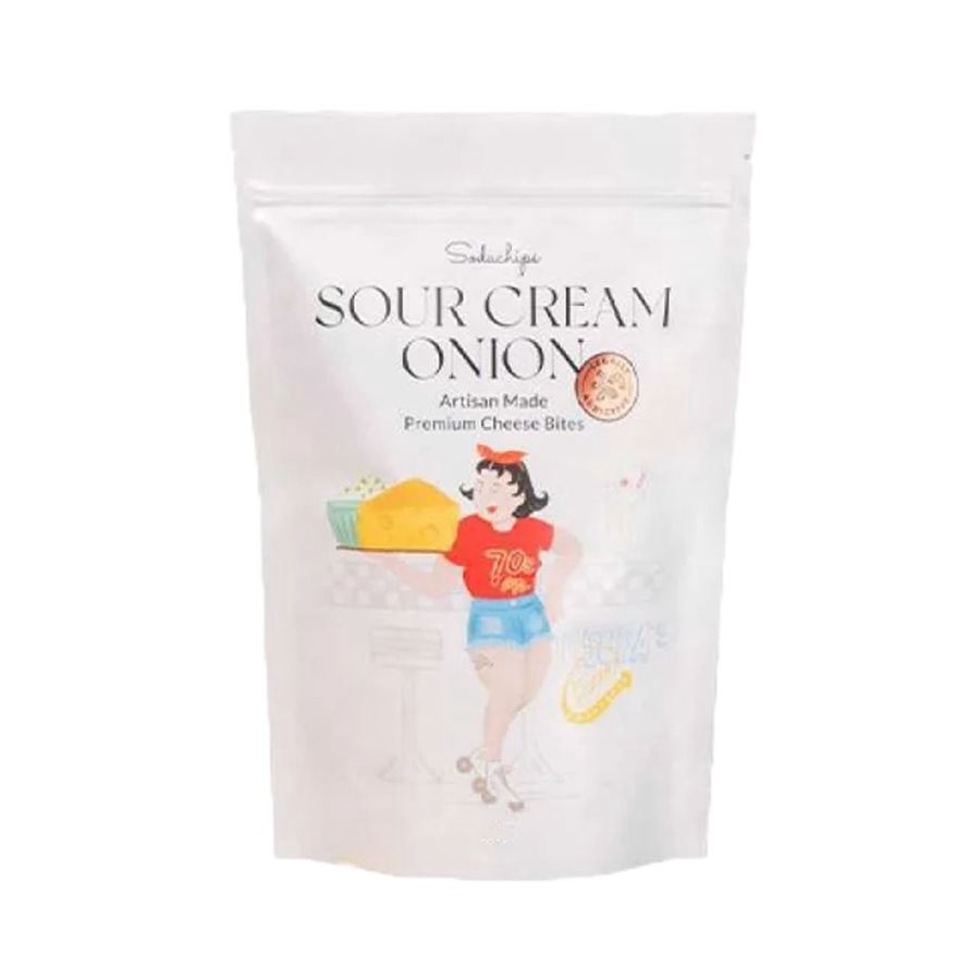 Sodachips Sour Cream Onion Premium Cheese Bites Healthy Snack 65gram