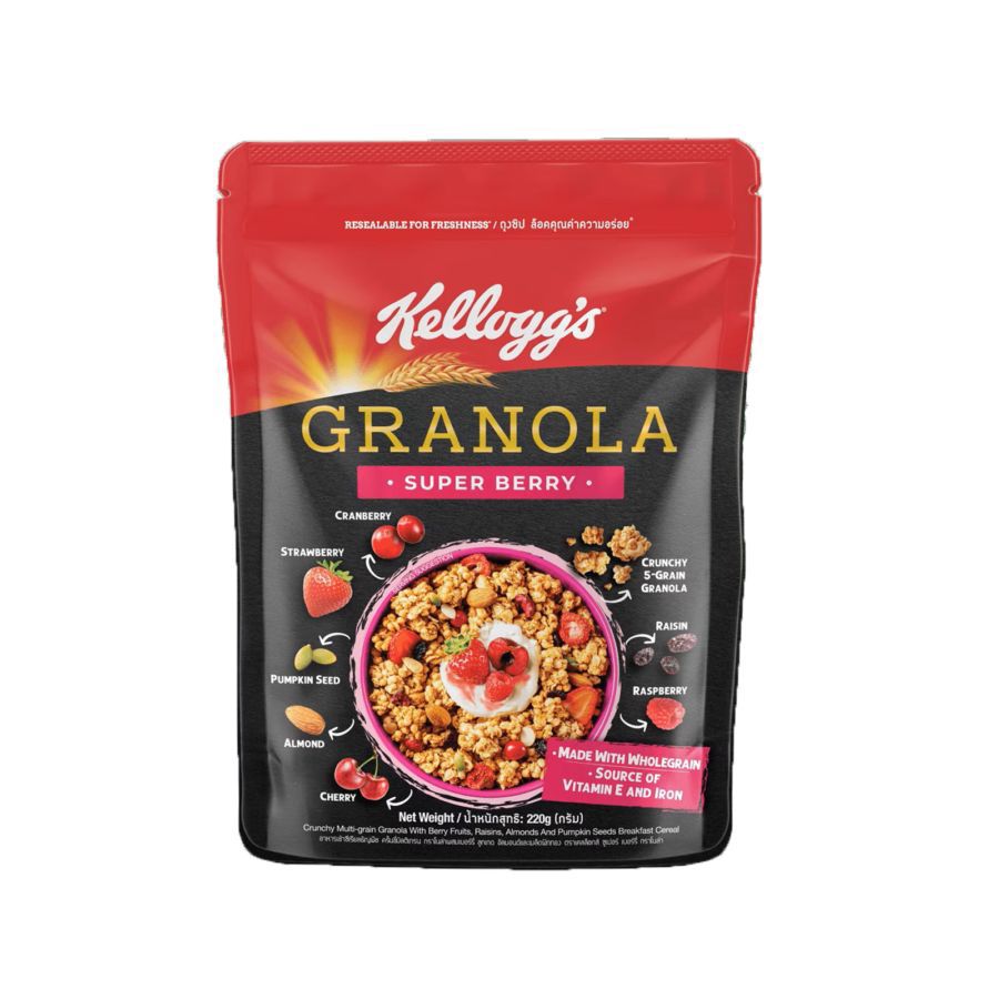 Kellogg's Granola Mixed Berries Cereal 220gram