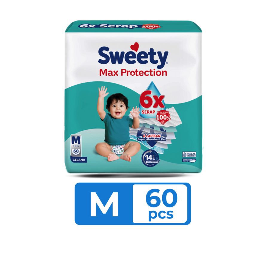 Sweety Max Protection - Silver Upgrade Pants Diapers M60 1pack