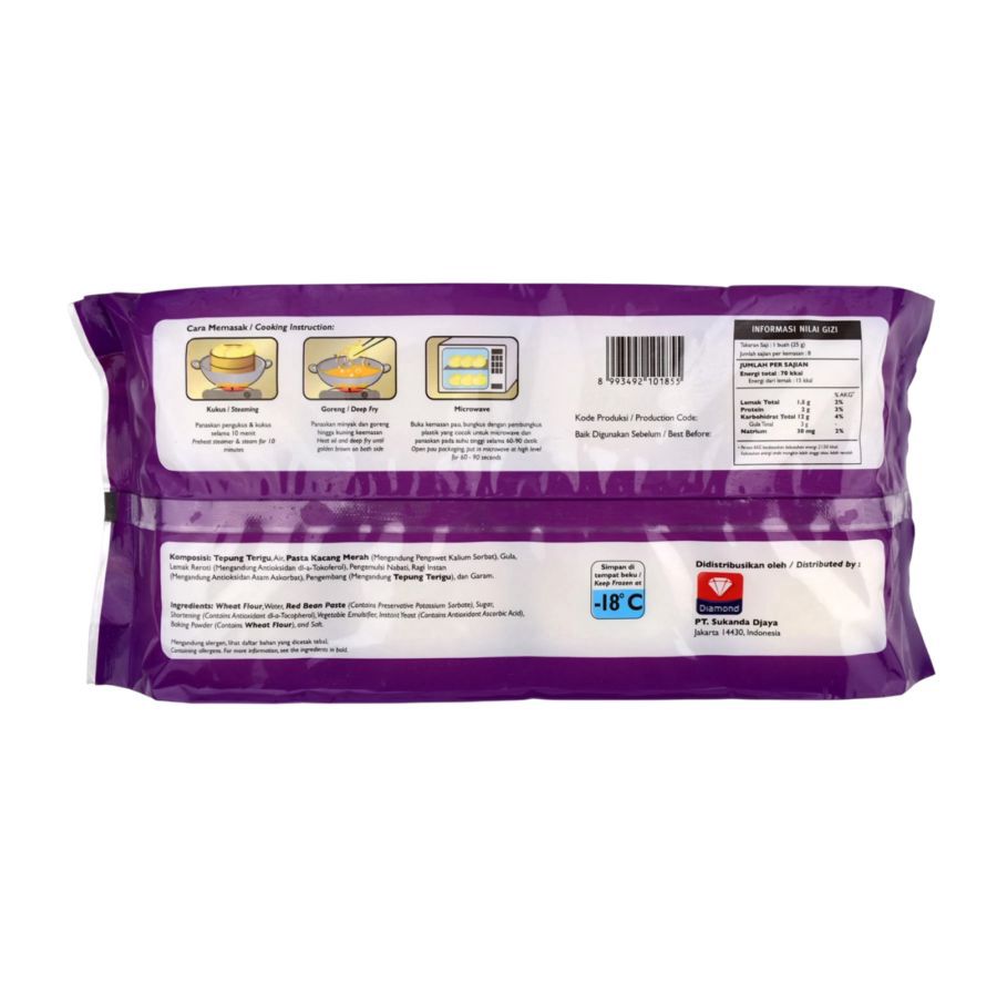 Edo Mini Pau Kacang Merah 200gram
