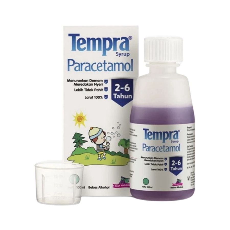 Tempra Syrup Anggur 2-6 Tahun Paracetamol Anak 100ml