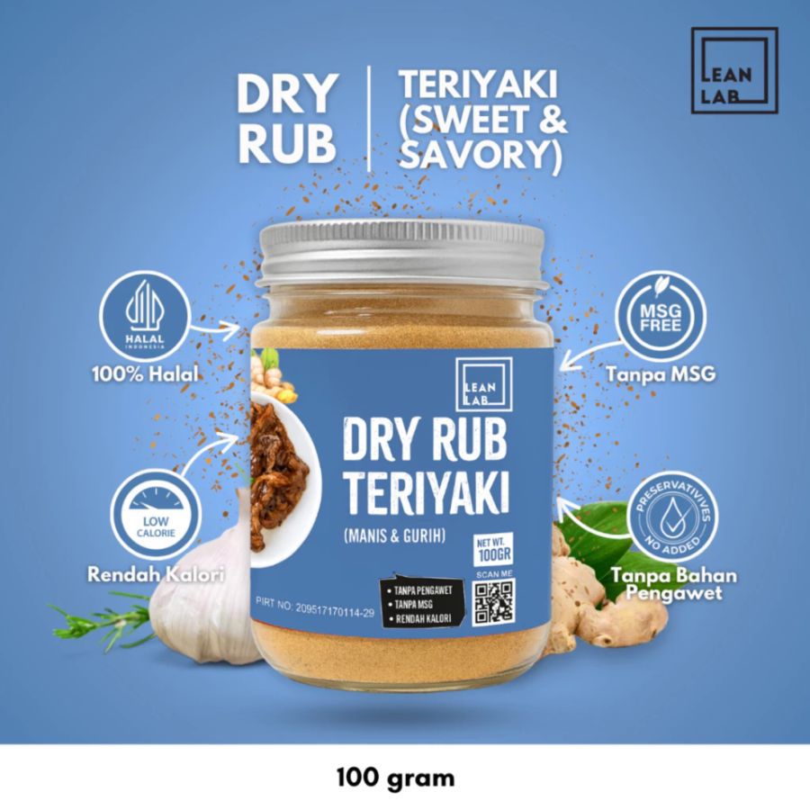 Lean Lab Dry Rub Teriyaki 100gram