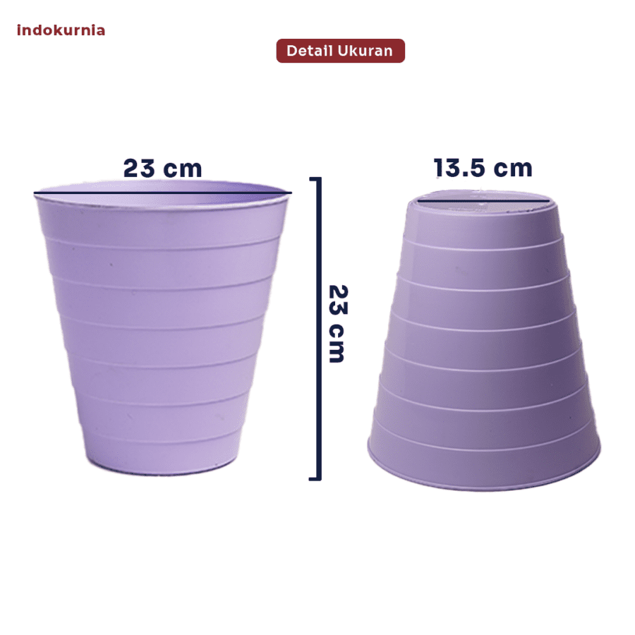 Indokurnia Tempat Sampah Edge Pastel 1pcs