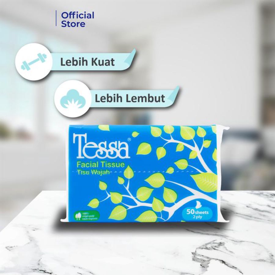 Tessa Travel Pack Tisu Wajah 50sheets