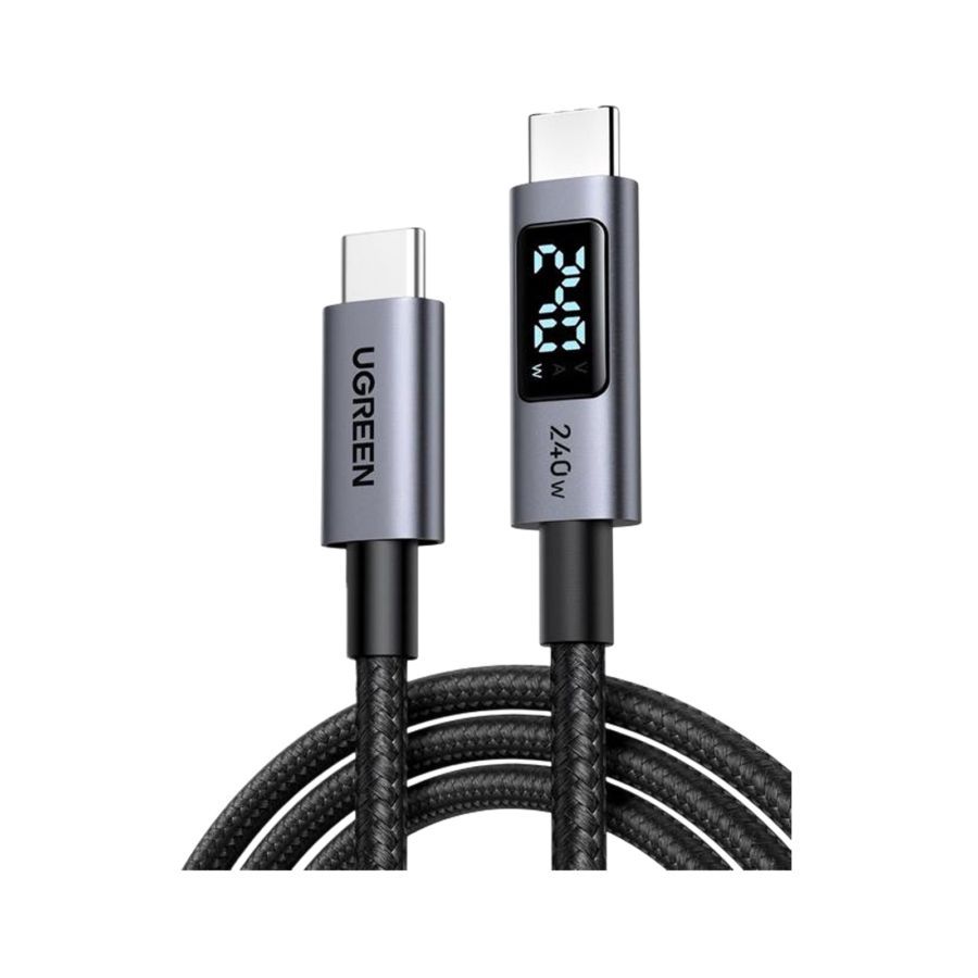 Ugreen Digital Display Cable Type C to Type C 240 Watt Nylon 2 M Black 1pcs