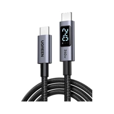 Ugreen Digital Display Cable Type C to Type C 240 Watt Nylon 3 M Black