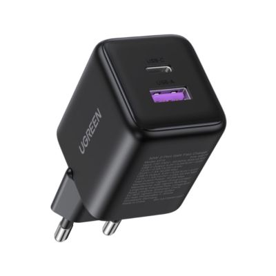 Ugreen N Series Dual Port GaN 30 Watt Charger Adapter Black