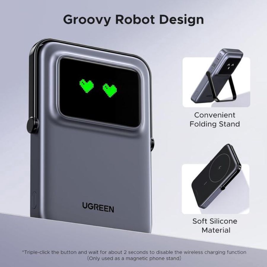 Ugreen Uno Powerbank Magsafe Cable 20W 5.000 mAh Gray 1pcs