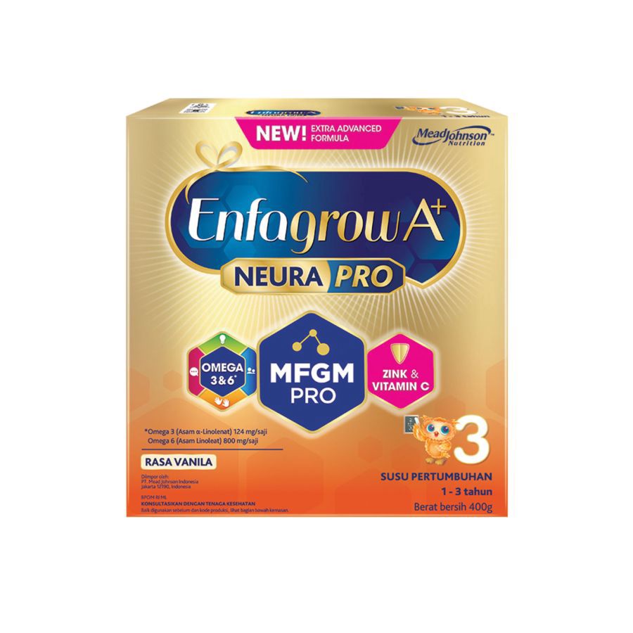 Enfagrow A+ 3 Vanilla 1-3 Tahun Susu Formula 400gram