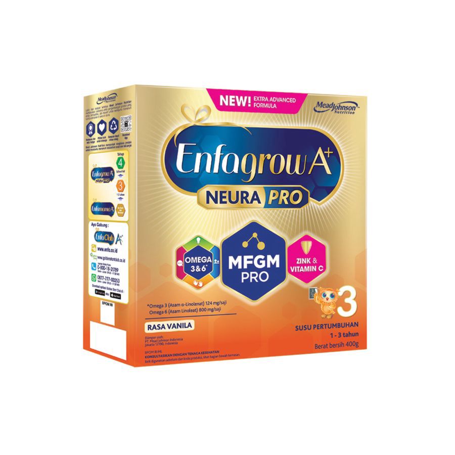 Enfagrow A+ 3 Vanilla 1-3 Tahun Susu Formula 400gram