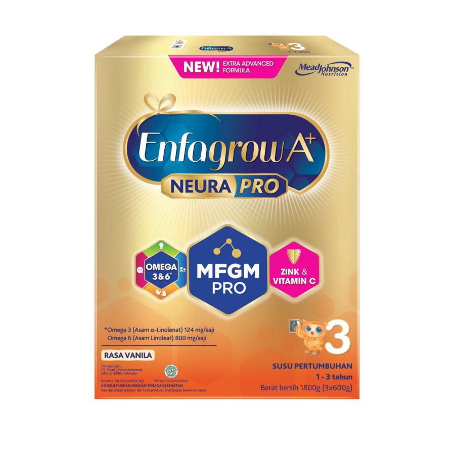 Enfagrow A+ 3 Vanilla 1-3 Tahun Susu Formula 1800gram