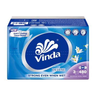 Vinda Deluxe Facial Tissue Soft Pack Tisu Wajah