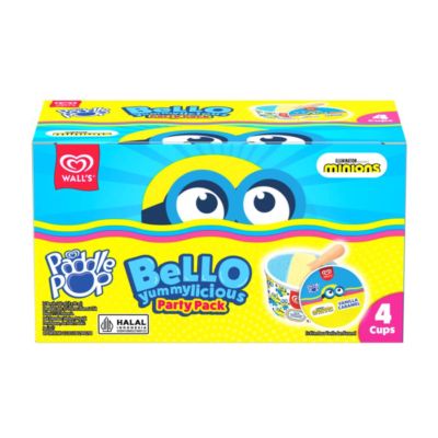 Walls Minion Cup Multi Pack (4 X 90ml)