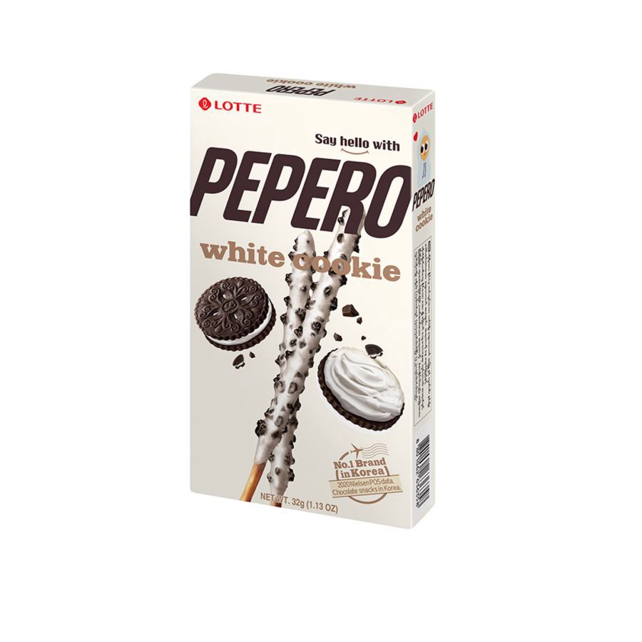 Pepero White Chocolate Biskuit Stik 32gram