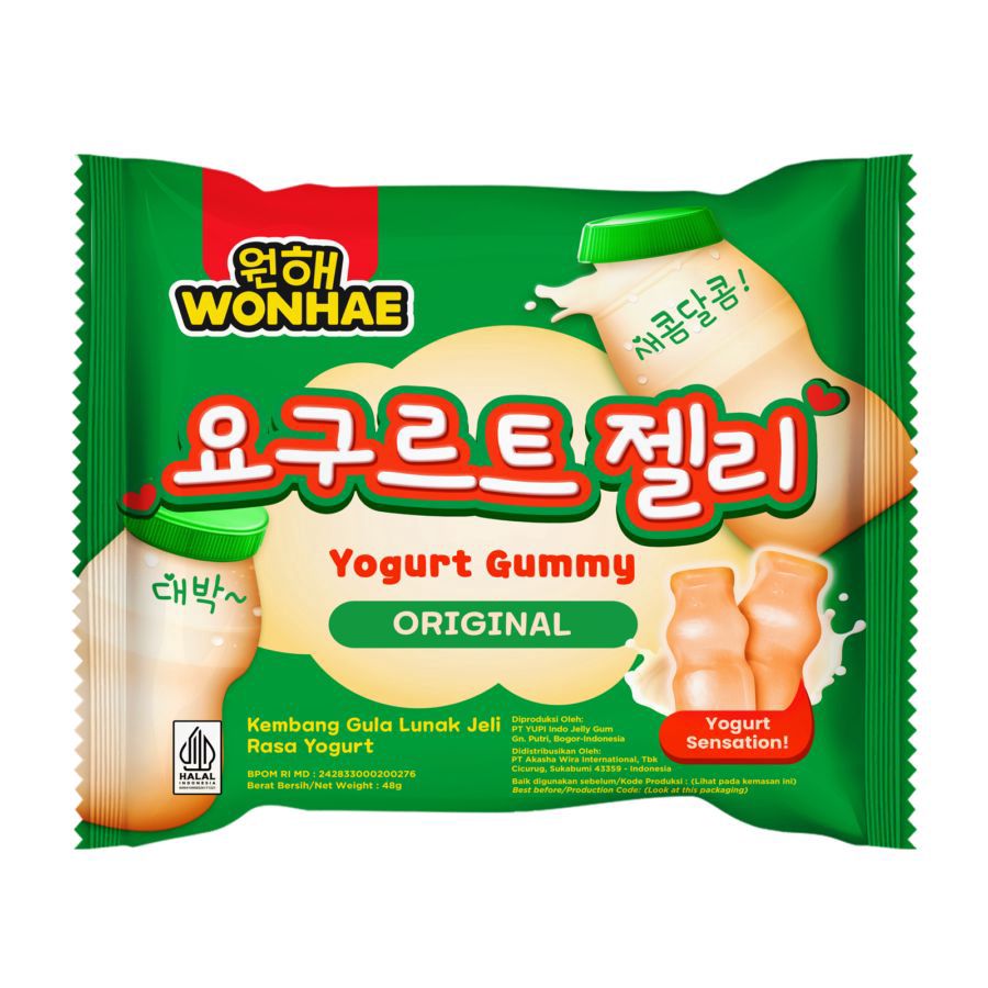 Wonhae Yoghurt Gummy Original Permen 48gram