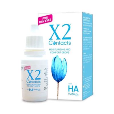 X2 Contacts Moisturizing and Comfort Drops For Dry Eyes