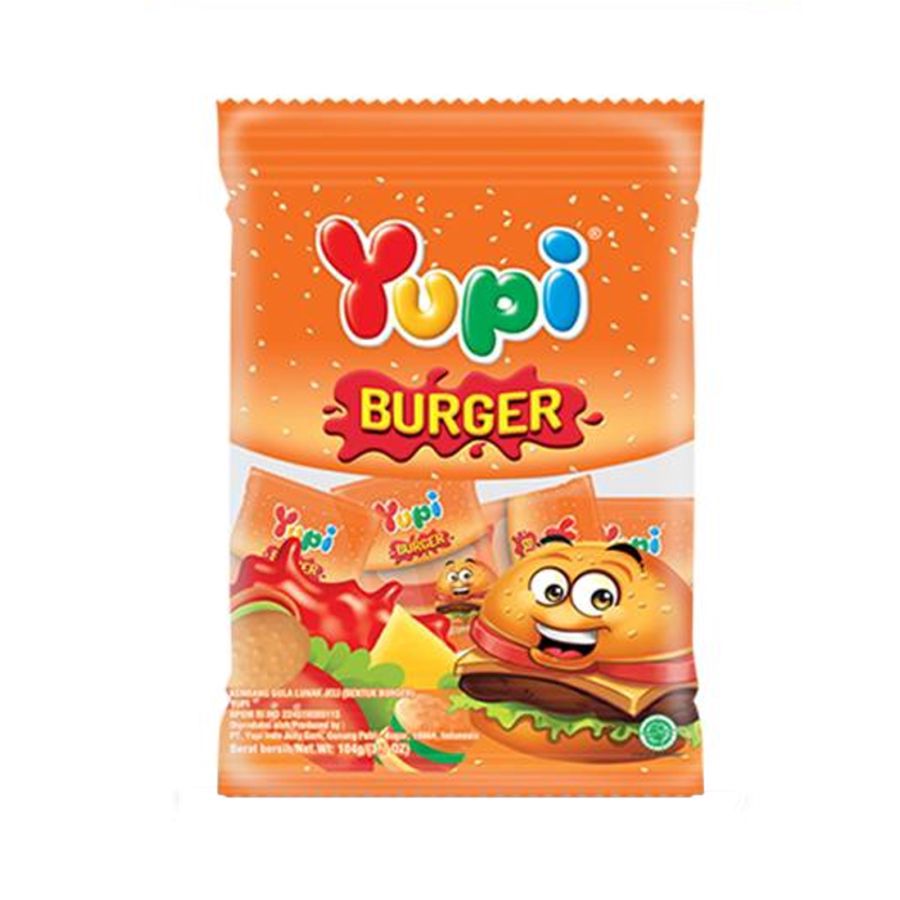 Yupi Mini Burger Bag 105gram