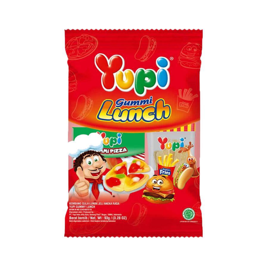 Yupi Gummy Lunch Permen 93gram