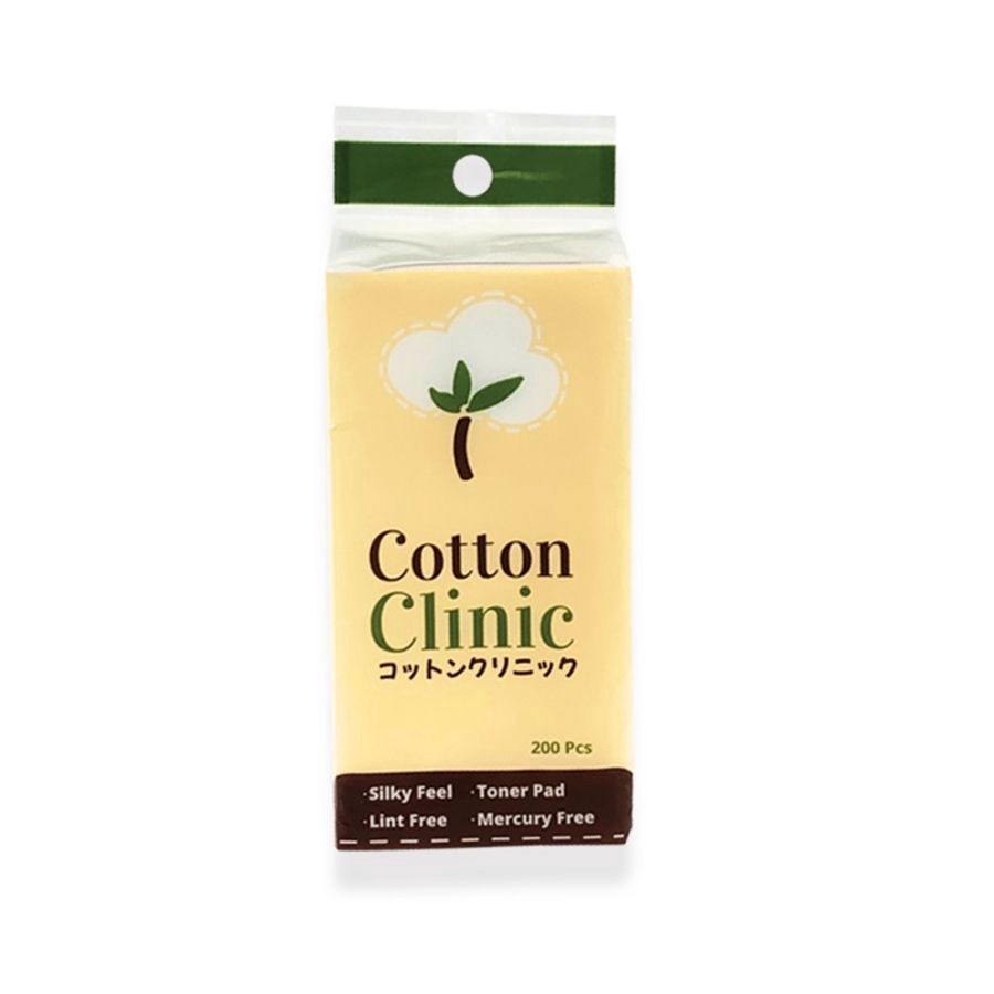 Cotton Clinic Diamond Embossed Square Cotton Pads 200pcs