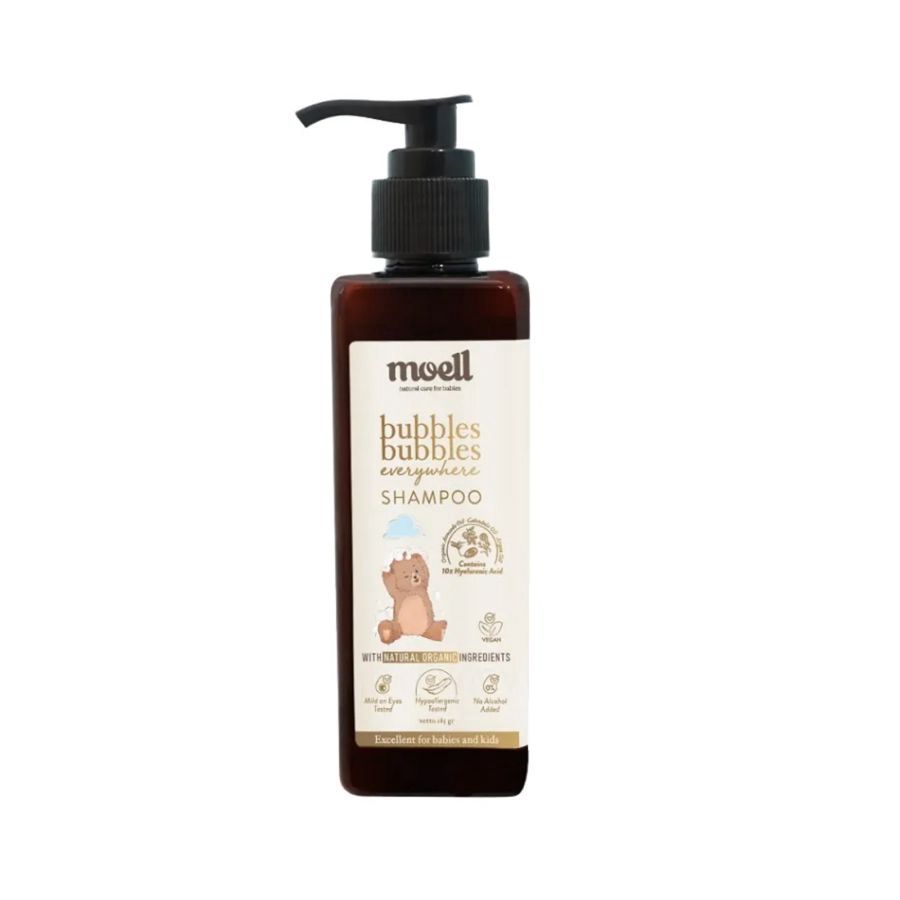 Moell Bubbles Everywhere Baby Shampoo 185gram