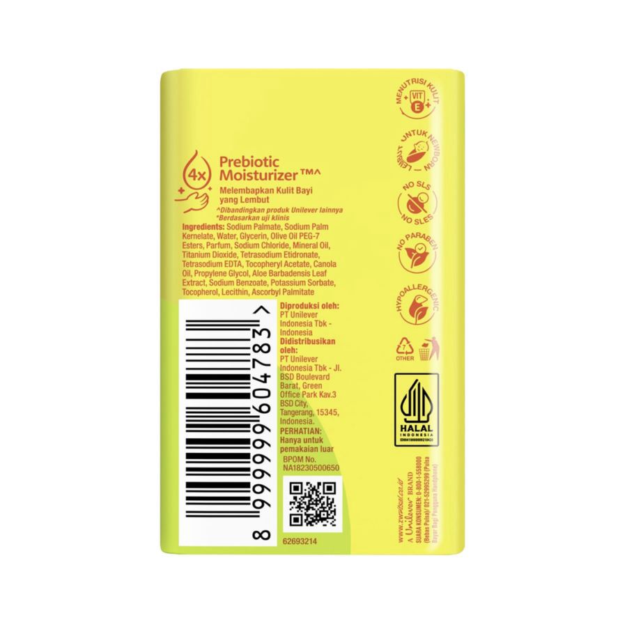 Zwitsal Baby Aloe Vera Soap Bar 70gram