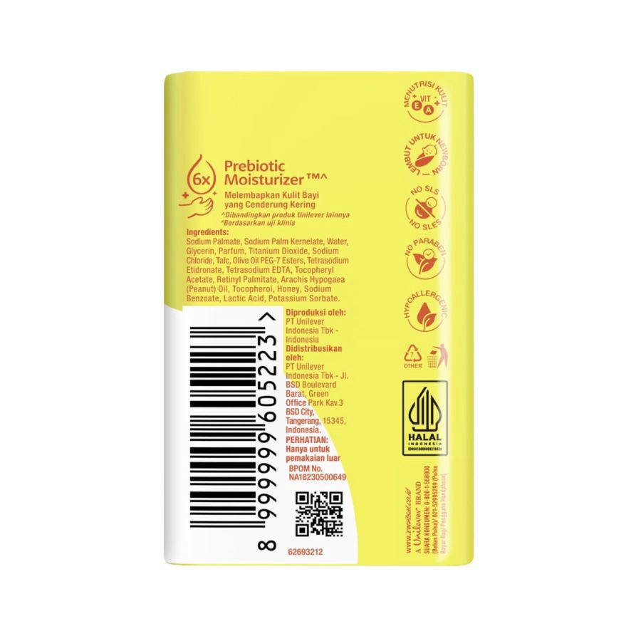 Zwitsal Baby Milk Honey Soap Bar 70gram