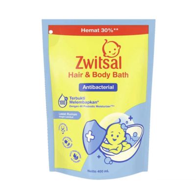 Zwistal Hair & Body Bath Antibacterial Kebersihan Bayi