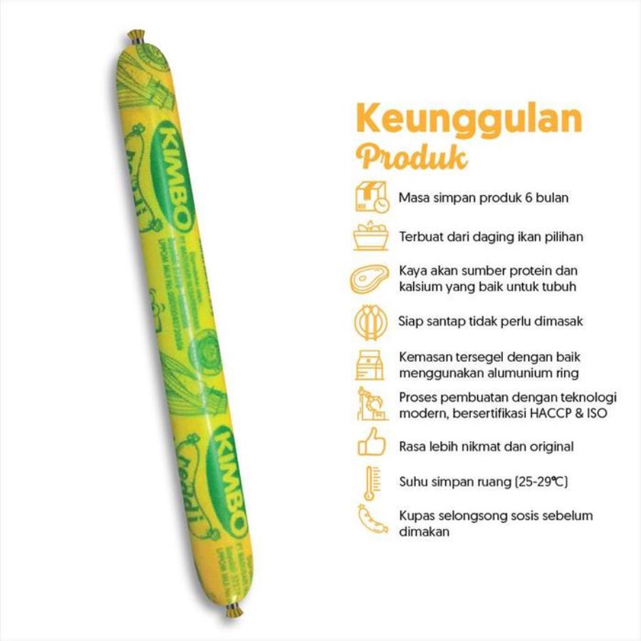 KIMBO Reddi Sosis Ikan Rasa Otak-otak Toples
