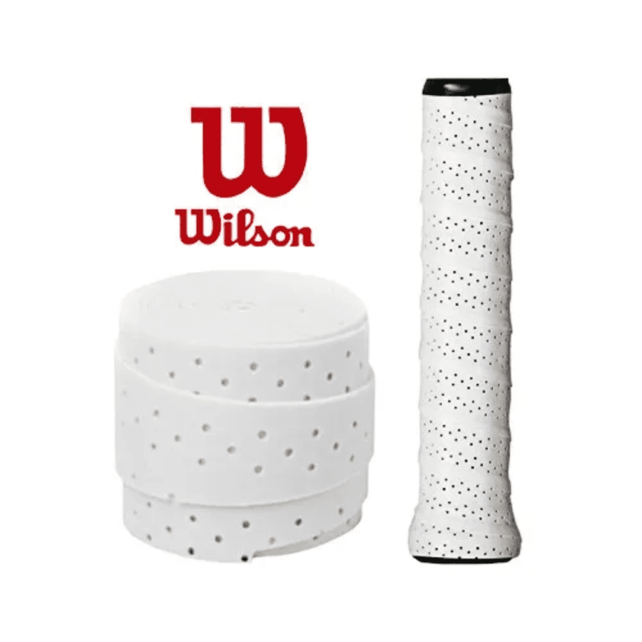 Wilson White Perforated Dry Overgrip Padel 1pcs