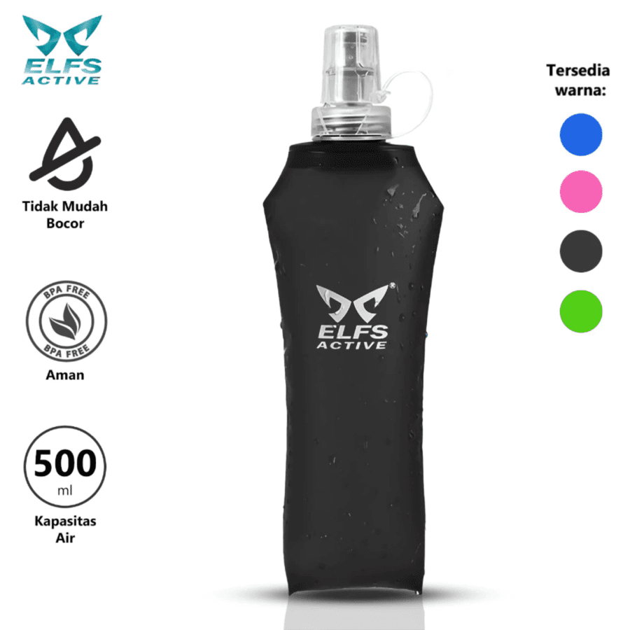 Elfs Active Foldable Soft Flask Hitam