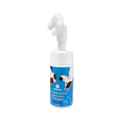 Petlucky Fresh Foamy Bubble Blast Dry Shampoo Hewan