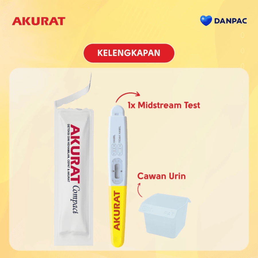 Akurat Compact Strip Alat Tes Kehamilan 1pcs