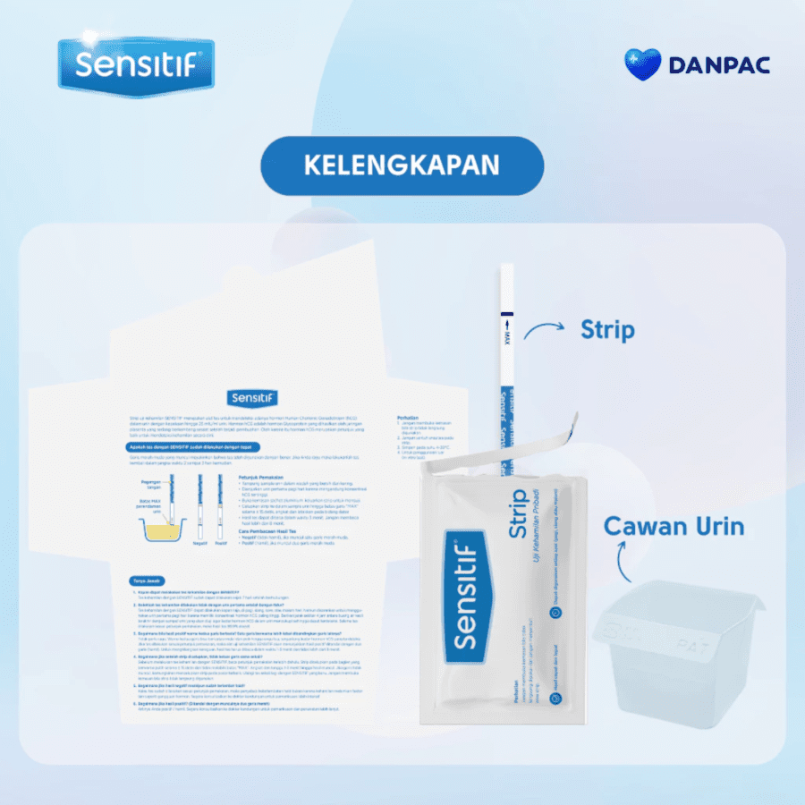 Sensitif Strip Test Pack Alat Tes Kehamilan