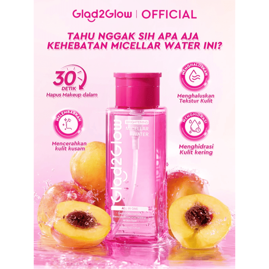 Glad2Glow Brightening Micellar Water 300ml
