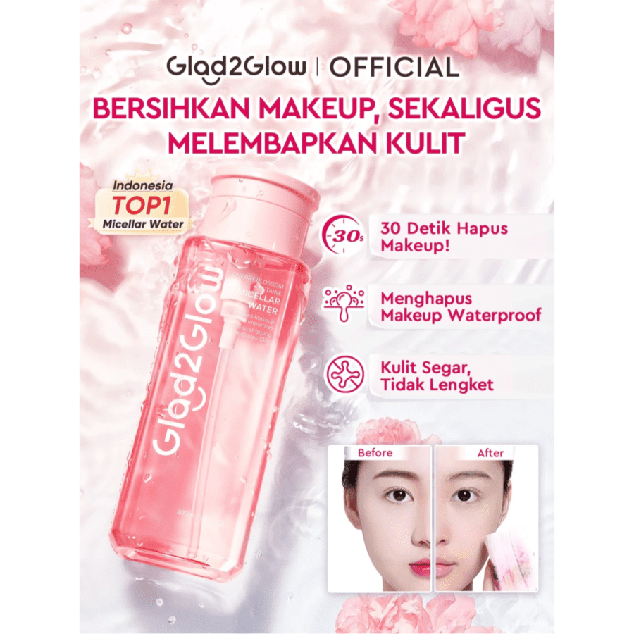 Glad2Glow Cherry Blossom Micellar Water