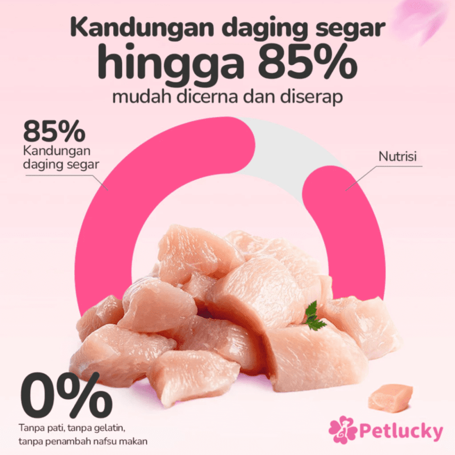 Petlucky Creamy Tuna Snack Kucing 5 pcs x 1 gram 1pack
