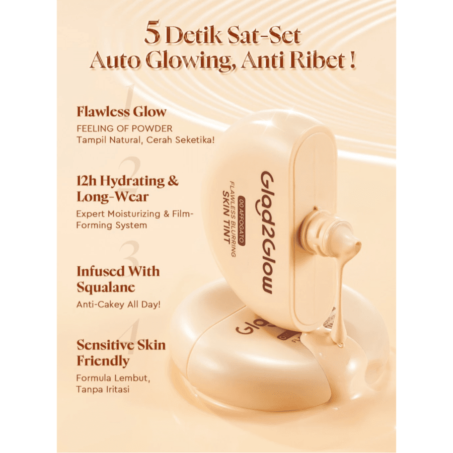 Glad2Glow Flawless Blurring 03 Custard Skin Tint 30gram
