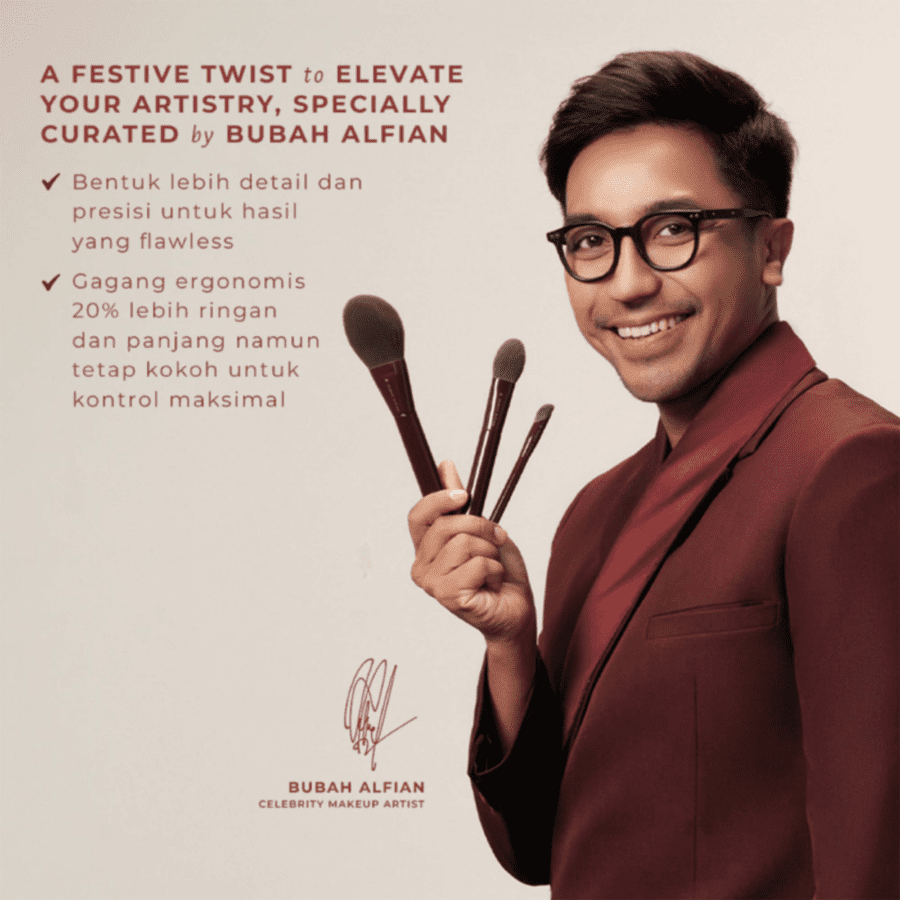 Aeris Beaute x Bubah Alfian 2.0 Merlot B4 Full Cover Concealer Brush