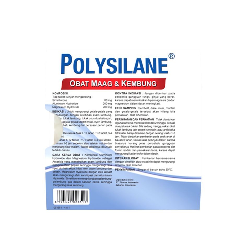 Polysilane Mint Strip Obat Maag dan Kembung