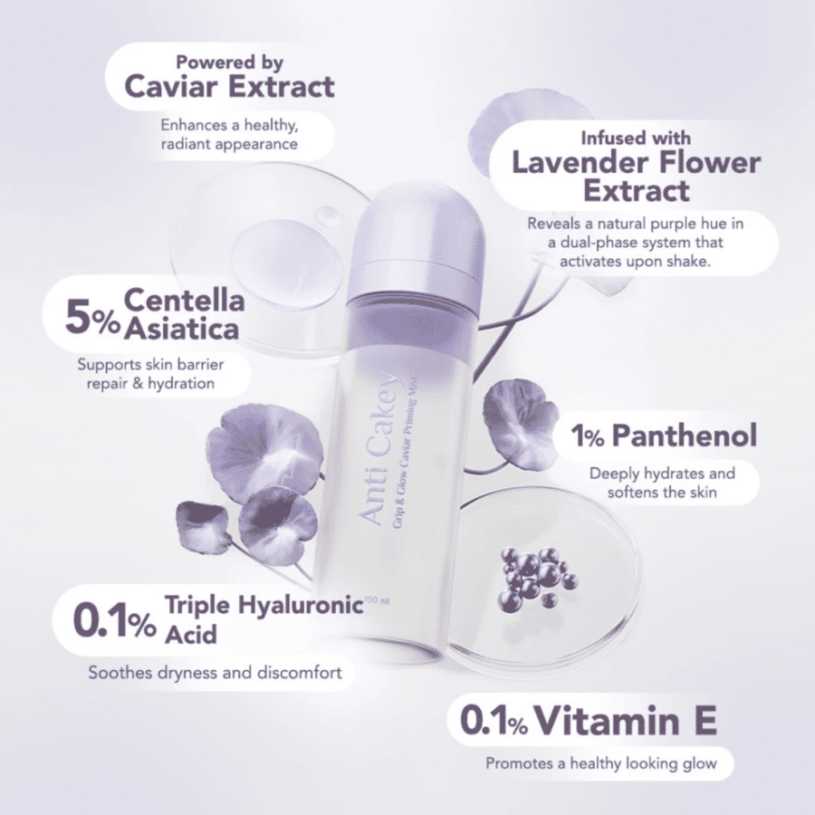 MOP Anti Cakey Grip and Glow Caviar Priming Mist 100ml